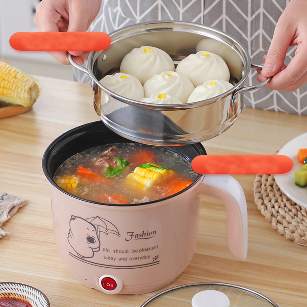 Electric Hot Pot Cooker Multi-Function for Steam Egg Soup 