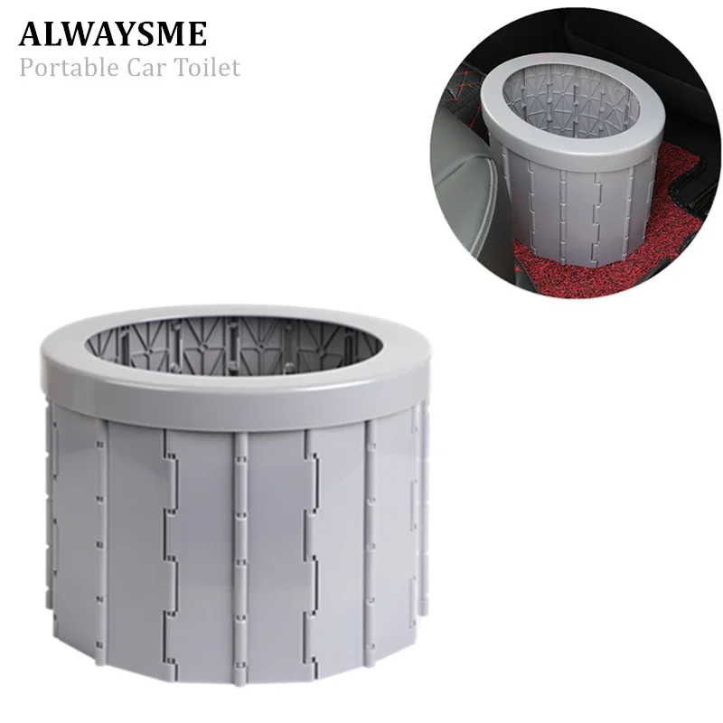 ALWAYSME Portable Collapsible Car Toilet Mobile Emergency Toilet,Potty