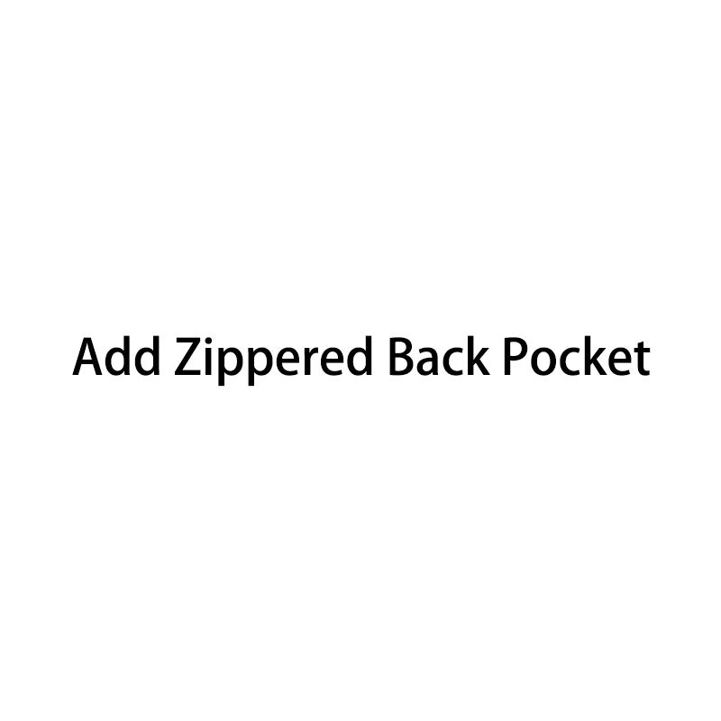 Zippered Back Pocket Индивидуальные плата - Цвет: Zippered Back Pocket