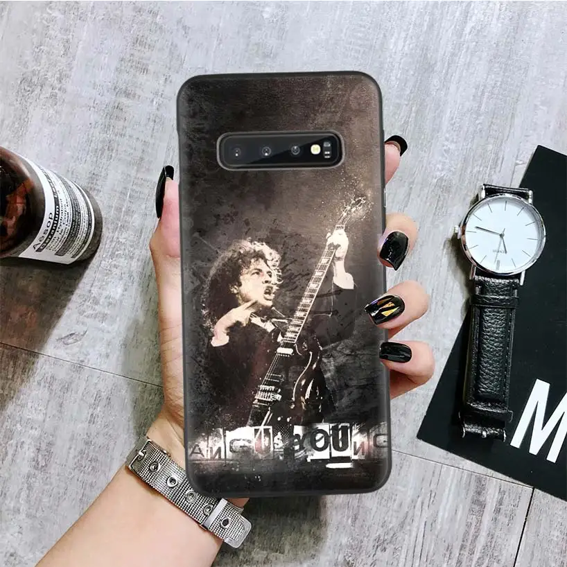 ACDC рок Ангус Янг черная крышка чехол для телефона для samsung Galaxy A50S A10S A20S A10 A20E A30 A40 A50 A70 M40 M30S A80 корпус под плетенную сумку - Цвет: BA002-10