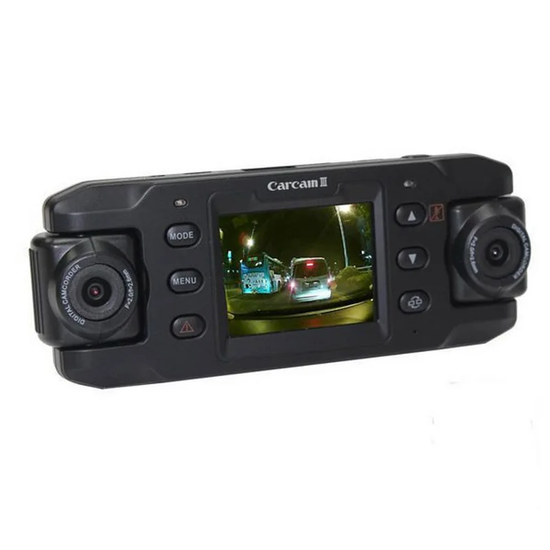  Dual Lens Car Camera Car DVR Dash Recorder GPS G-sensor X8000 Dash Cam Night Vision 140 Degree Wide