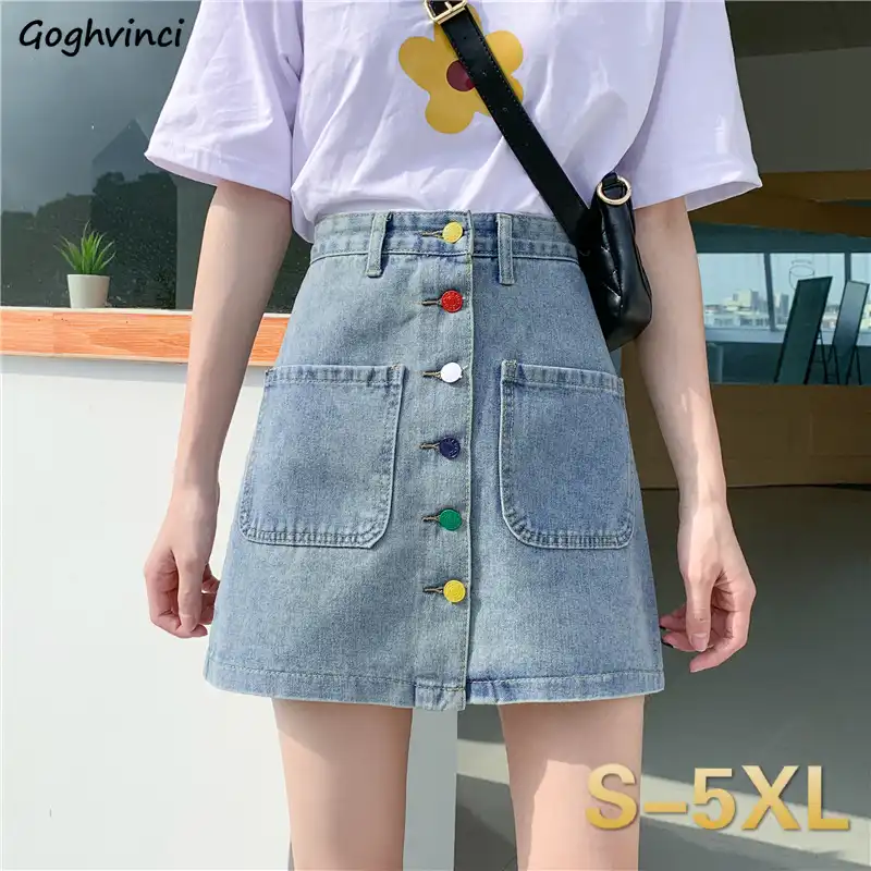 retro outfit denim skirt