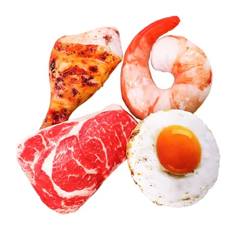 

Fleece Chew Squeak Dog Toy Cat Catnip Fish Toy Drumstick Poached Egg Shrimp Meat Carrot Sounding Toys for Pet Training Playing