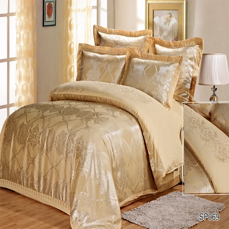 

SILK PLACE Jacquard Comforter Bedding Sets Duvet Cover Designer Bedding Sets Satin Luxury Bedding Set Hot sale