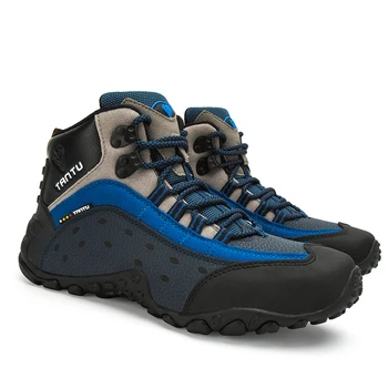 

RUIFF autumn/winter men's high-top outdoor shoes hiking shoes leather waterproof hiking shoes sneakers mountain climbing shoes