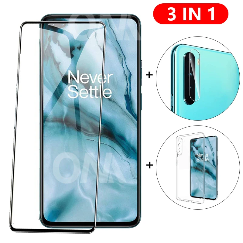 3-в-1 стекло + чехол для OnePlus Nord 6 44 &quotЗащита экрана закаленное Z 8 NORD 5G Защитное