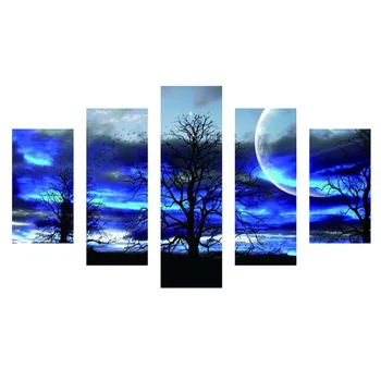 

5 Pictures Combination DIY 5 Dream World Diamond Painting Wall Art Craft Decor Full Diamond Area for Home Wall