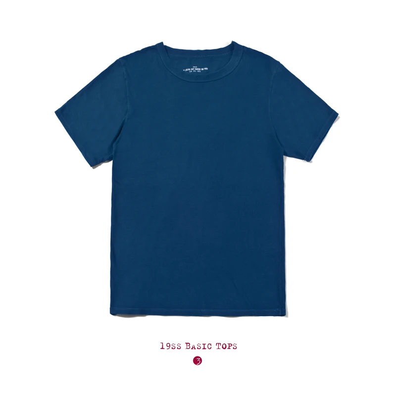 BADBOWL-Camiseta de algodón de alta calidad para hombre, camisa de manga corta con cuello redondo, estilo Retro japonés