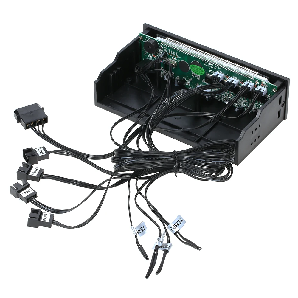 Painel Frontal de Controle de Velocidade de Canais Ajustador de Controle de Velocidade para Cpu pc Refrigeração Lcd - Imagem 2