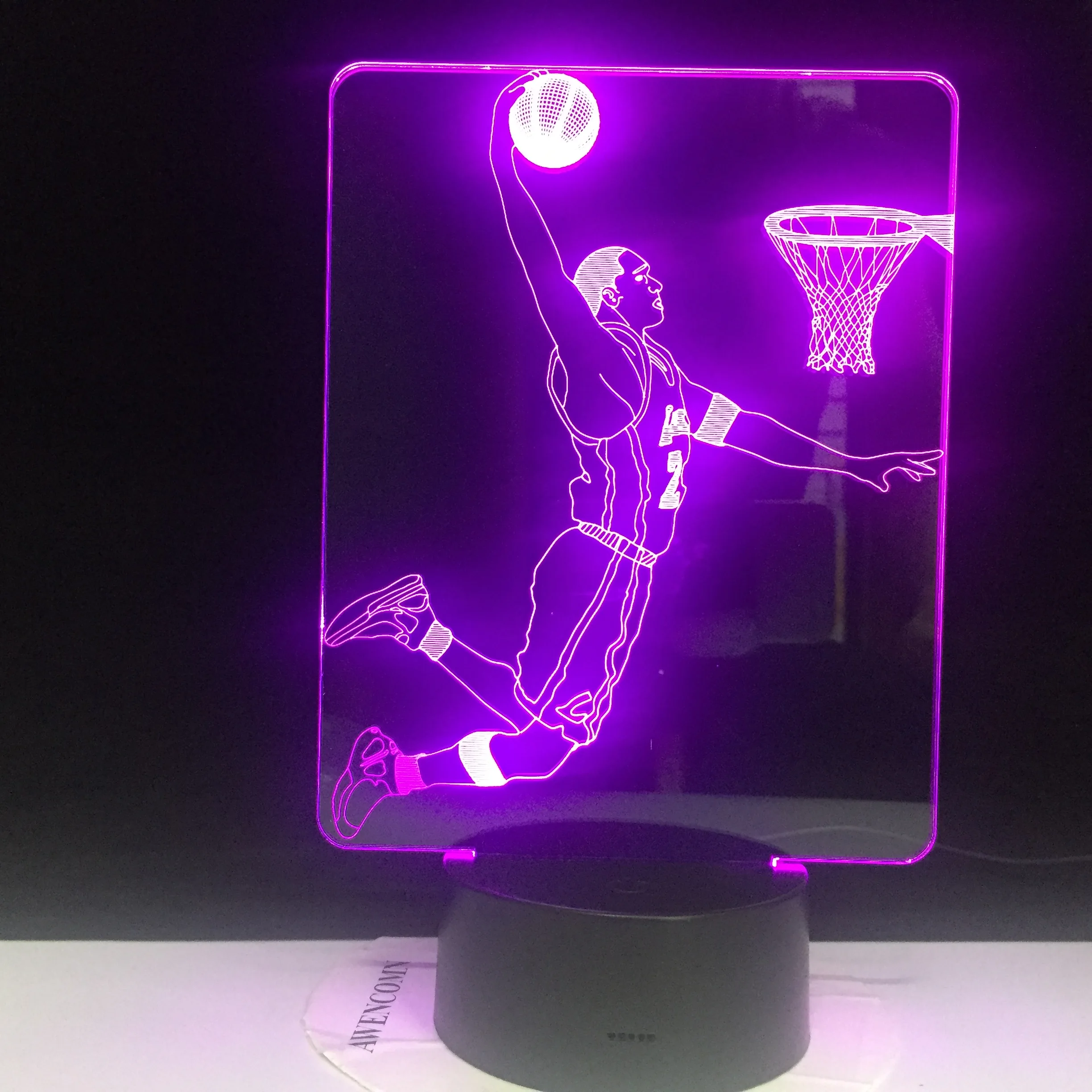 Lebron James светодиодный ночник сенсорный датчик 16 цветов лампа спорт ребенок подарок баскетбол настольная лампа спальня James Slam dank