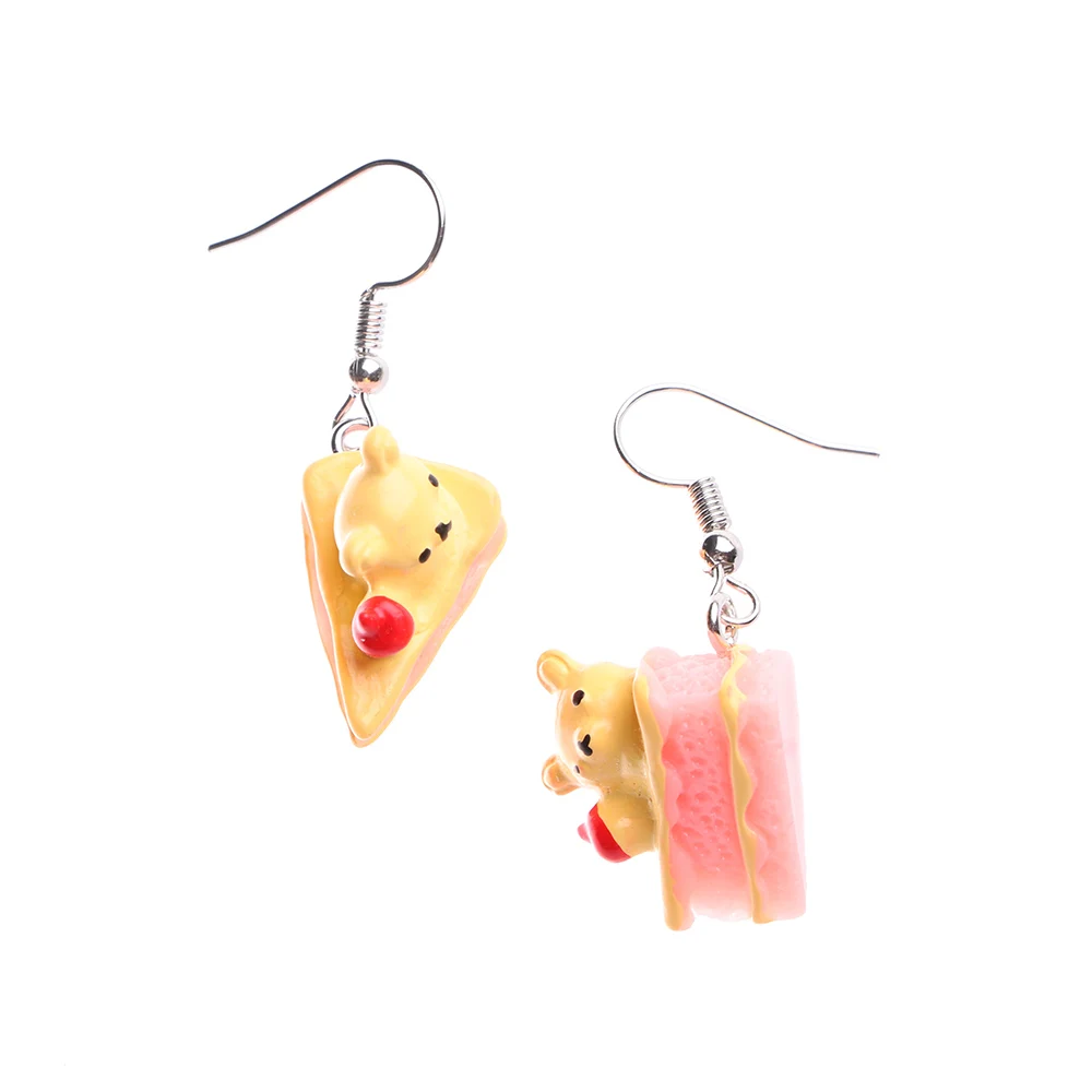 Drop Earrings Geometric for party jewelry gift Summer Food Cake Donuts