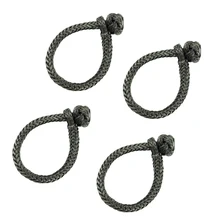 4 шт. веревка, синтетические мягкие петли для внедорожника, яхты, ATV UTV парусник, прочность на разрыв 12, 125Lbs