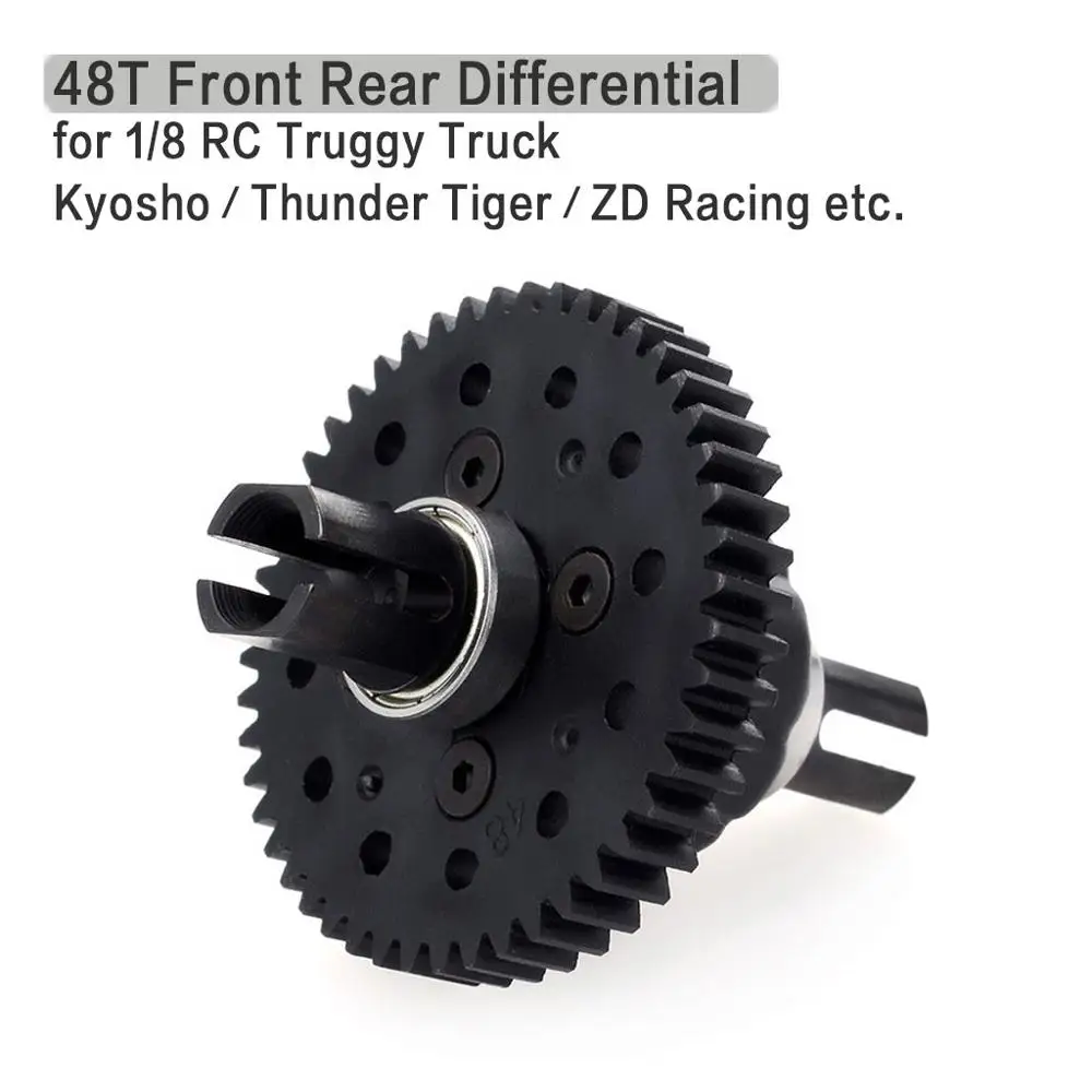 

48T M1 Front Rear Differential for 1/8 RC Car Buggy Truck Truggy SCT DF- Models 6684 ZD Racing 8474 Differential Kyosho Thunder
