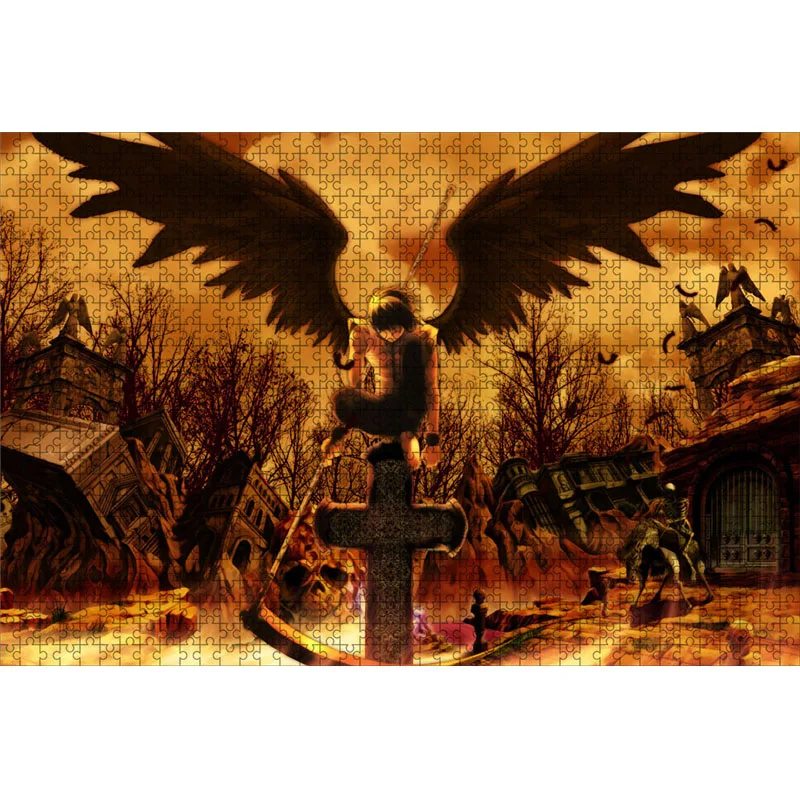 500 Piece Japanese Anime Death Note Puzzles Wooden Yagami Light Puzzles For Adults Children Educational Toys Gifts