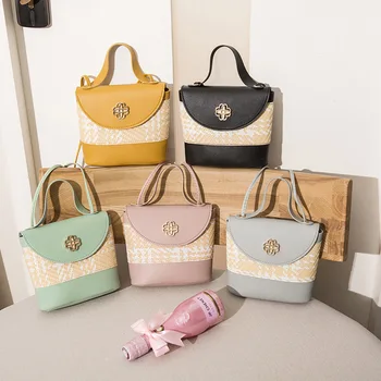 

Woven Bag 2020 Fashion Shoulder Bag Mobile Phone Women's Bag All-match Cool Hand Carrying Purse Wholesale Handbag Small Sack