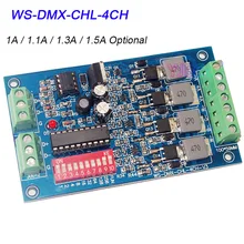 DC5V-24V 1A/1.1A/1.3A/1.5A *4CH Channel DMX512 Decoder Constant Current RGBW LED Controller DMX Dimmer For LED Lights|Strip|Lamp