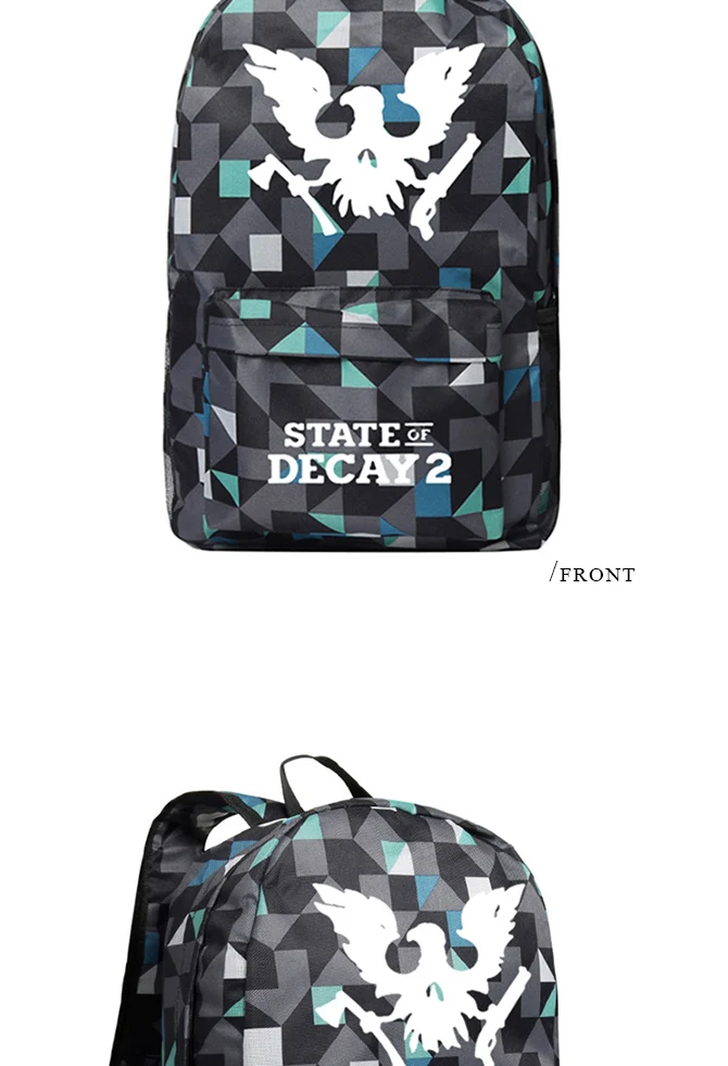 State Of Decay Backpack 600D Oxford Shoulder Bag Children School Opening Gifts (5)