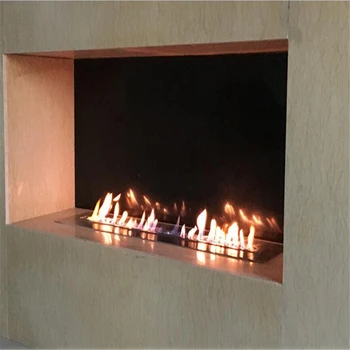 

36 inch remote control intelligent bio ethanol electric fireplace fire pit
