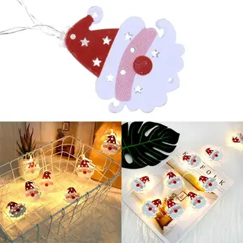 

Creative Warm LED Double Sided Santa Claus Christmas Red 2 x AA Batteries(Not Included) String Light