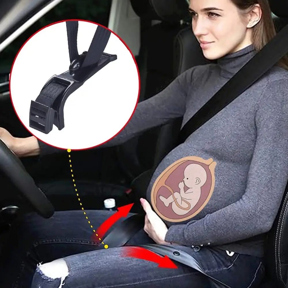 Ceinture de siège de voiture universelle pour femmes enceintes, prolongateur, sangle à boucle réglable, sécurité et confort pour les mamans enceintes