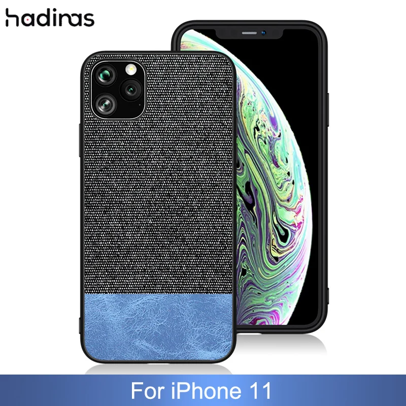 

Hadinas Fabric Case for iPhone 11 Shockproof Phone Case for iPhone 11 Pro Max 11max 11R Protective Cloth Cover Funda 2019