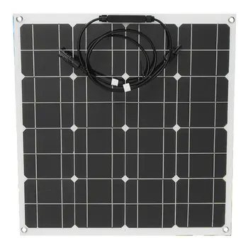 

50W 12V Solar Panel Portable warterproof Charger Mobile Power Bank for yacht, car, boat, snow mobile, golf-cart