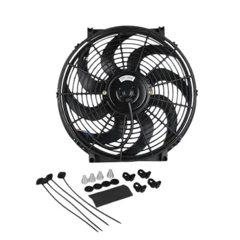 

High-power 14-inch car air conditioner water tank electronic fan baler modified car cooling fan refrigerated truck.