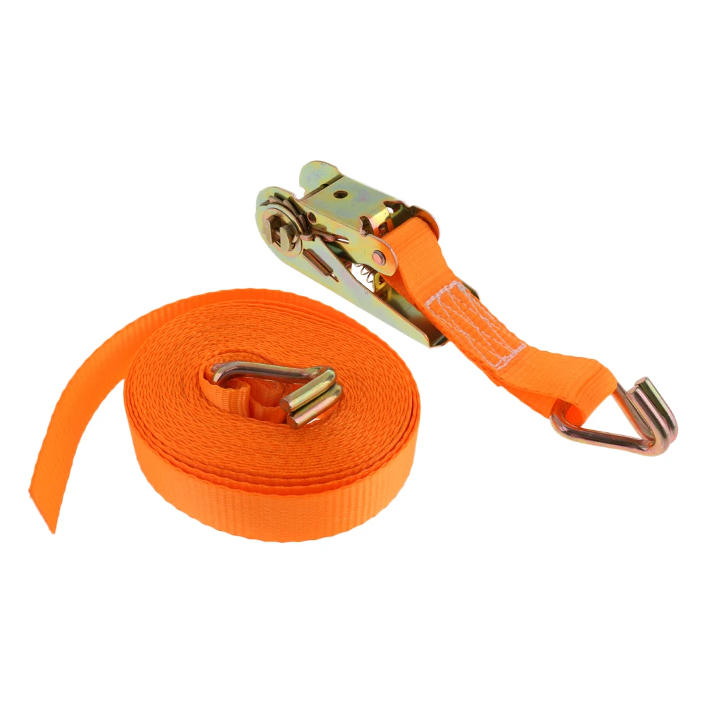 6m x 25mm Durable Polyester Tie Down Ratchet Strap Webbing Trailer Lashing