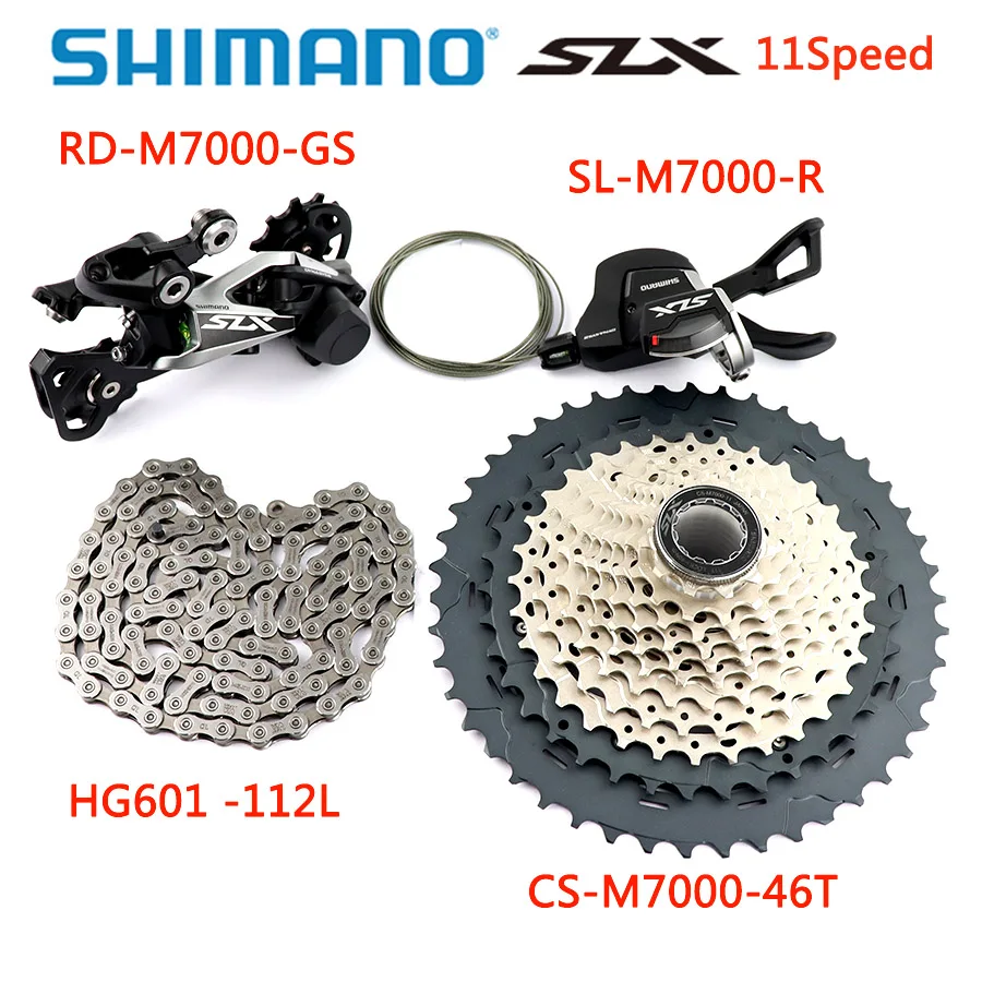 Shimano SLX M7000 Groupset 1x11 Speed 11 S горный велосипед 11 Speed M7000 42T/46T Кассетный и задний переключатель/рычаг переключения передач/HG601 Chai|Велосипедный переключатель| | АлиЭкспресс
