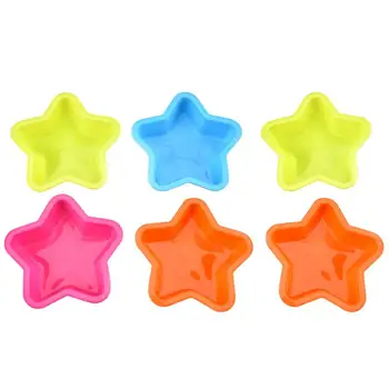 

6 Pcs Pentagram Cake Mold Silicone Baking Utensil Cake Decorating Tool for Cake Shop