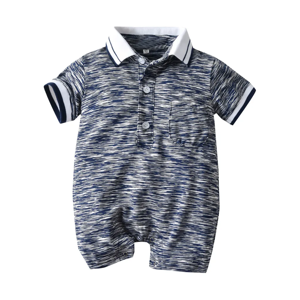new born baby clothes baby boy romper winter clothes costume romper onesie disfraz bebe halloween Short Sleeve Striped 6-24m Z4