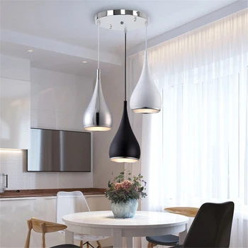 

Lingsheng Chandelier Pendant Led Ceiling Lamp Wrought Iron Dining Room Nordic Office Modern Minimalist Creative Bedroom