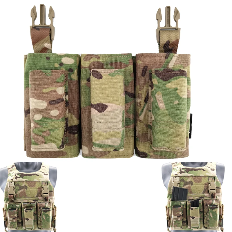 

Tactical 9mm 5.56/7.62 Magazine Pouch LV119 FSCK AVS Ammo Clip Bag Military Airsoft Vest Magazine Holder Gear