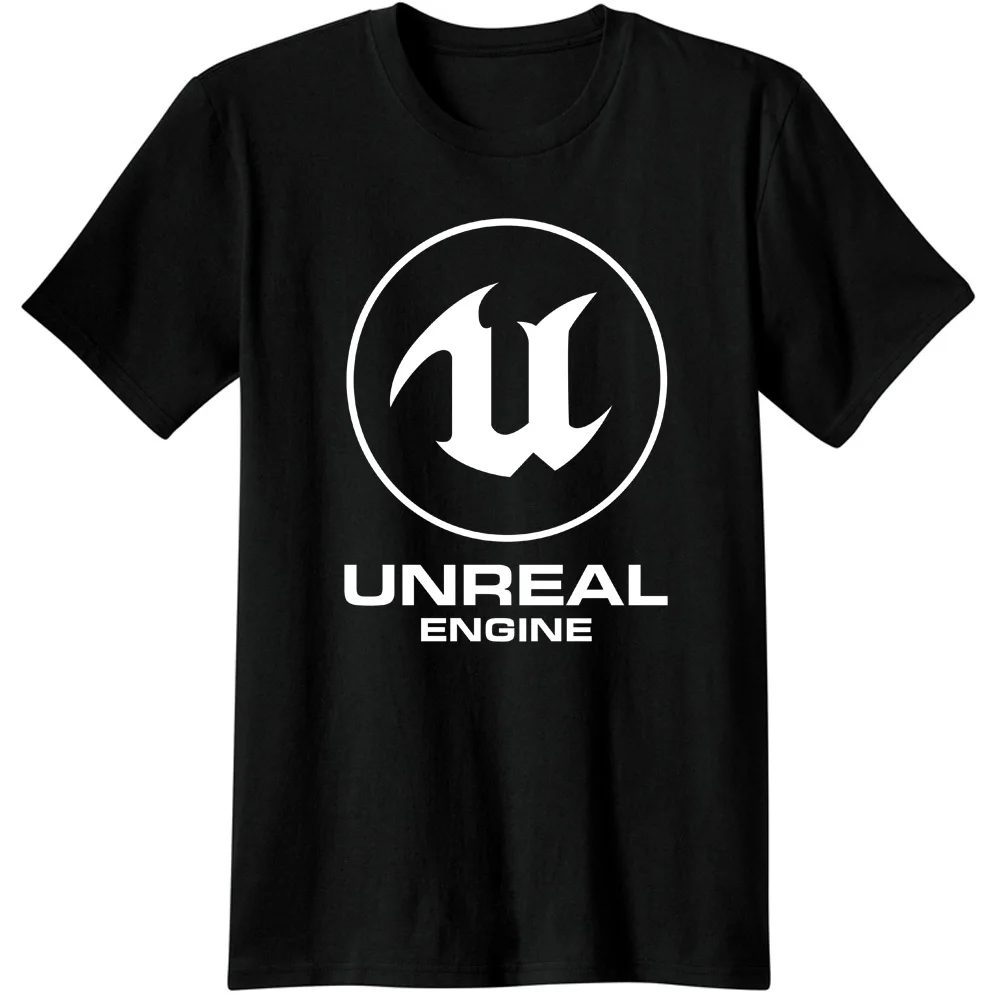 Мужские футболки unreal engine хлопковые с коротким рукавом модные игры видеоигра