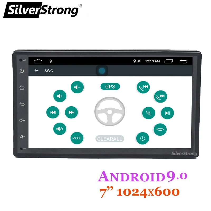 SilverStrong четырехъядерный 7 'ƈDIN Android9.0 автомобильный DVD LADA Granta универсальное