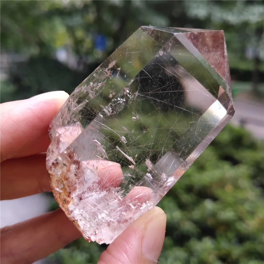

Clear Rutilated Crystal Stone Stones Crystals Wicca Cristal Pierre Naturelle Cristaux Natural Healing Decor Quartz Decoration