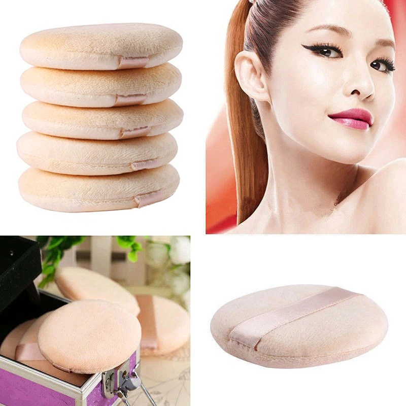 

5pcs Cosmetic Puff Womens Face Facial Body Beauty Soft Cosmetic Base Powder Puff Makeup Sponge