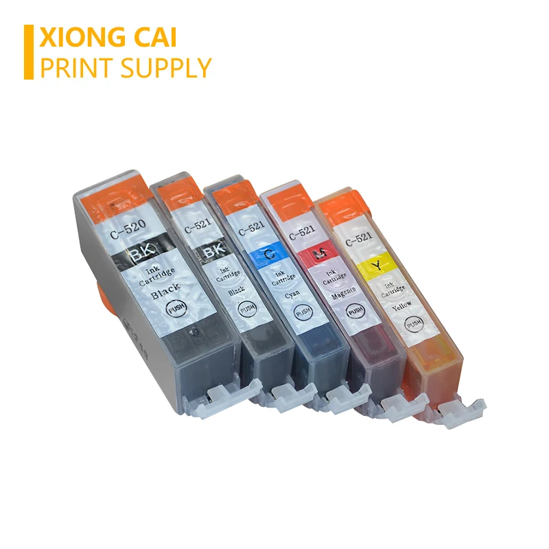 5 шт. PGI520 PGI 520 CLI 521 совместимые чернильные картриджи для Canon PIXMA IP3600 IP4600 IP4700 MX860 MX870