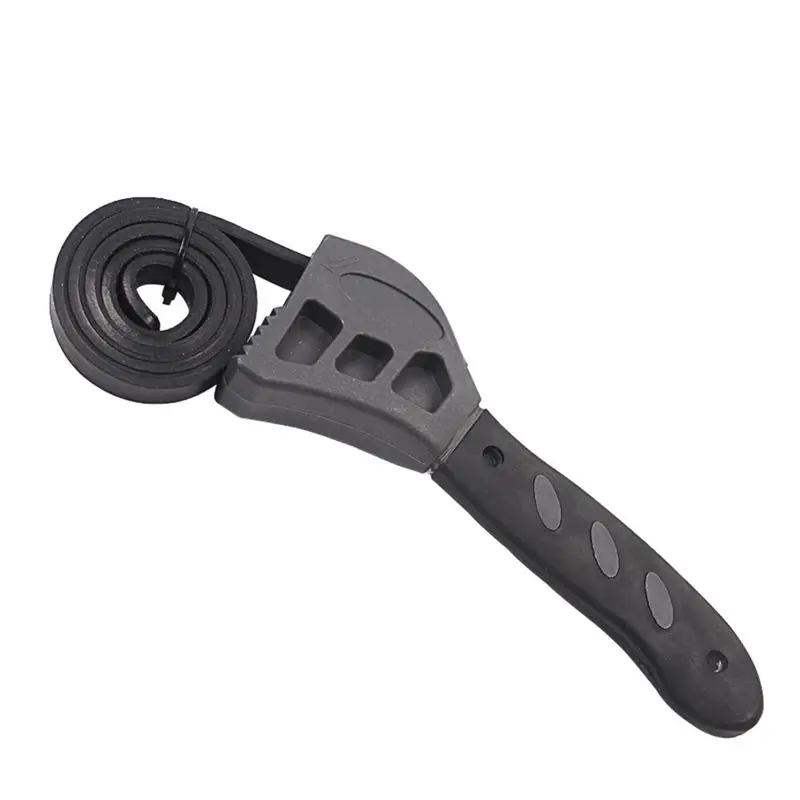 500mm Multitool Universal Wrench Black Rubber Strap Adjustable Spanner For Any Shape Opener Hand Tool Car Repair Tools