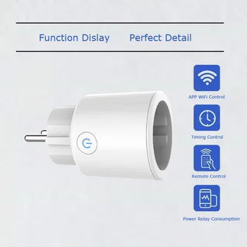 

Cell Phone WIFI Wireless Voice Control Remote Socket APP Smart Timer Plug Home Fire Retardant PC Smart Power Socket Plug Adaptor