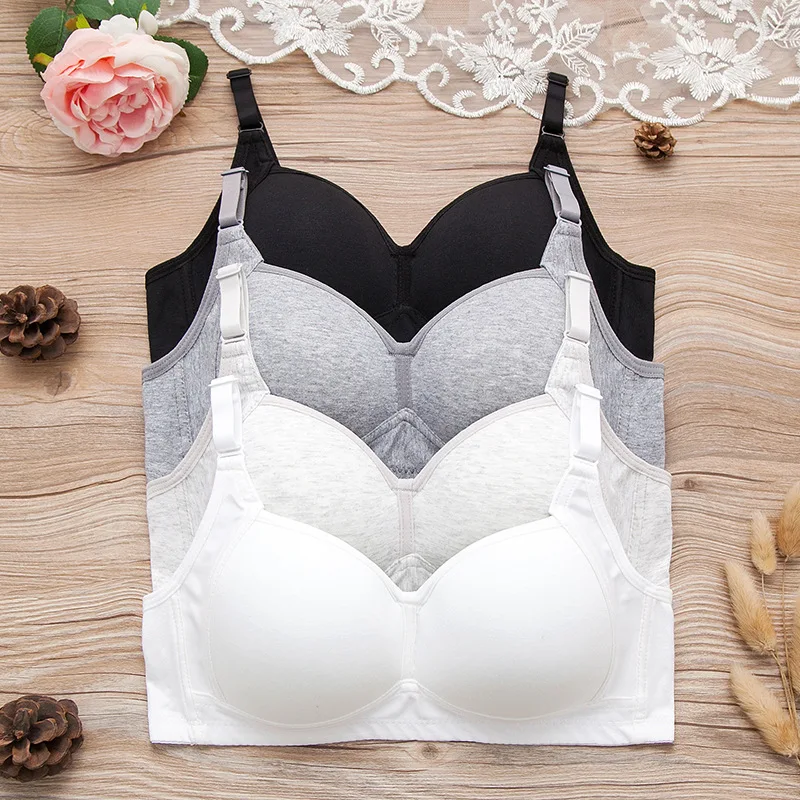 Teenage Girl Underwear Puberty Young Girls Small Bras Children Teens Training Bra for Kids Teenagers Lingerie Cotton | Детская одежда и