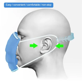 

10Pcs Soft Face Mask Ear Hooks Buckle Adjustable Mask Extension Buckles Earache Preventions Fixer Health Care Mask