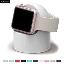 URVOI держатель для apple watch серии 54321, подставка для часов, тумбочка, силиконовая домашняя зарядная док-станция для iWatch, современный дизайн