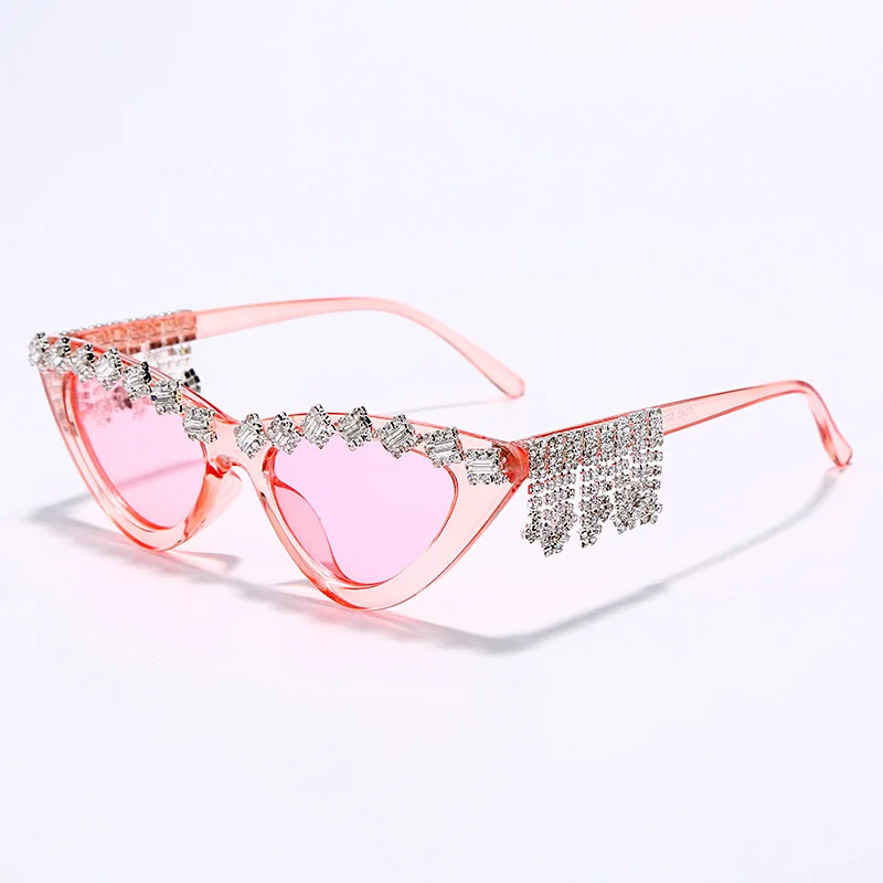 JASPEER новые винтажные сексуальные красные бриллиантовые женские солнцезащитные очки бренда класса «Люкс» Дизайнерские Модные Черные кошачьи глаза очки со стразами