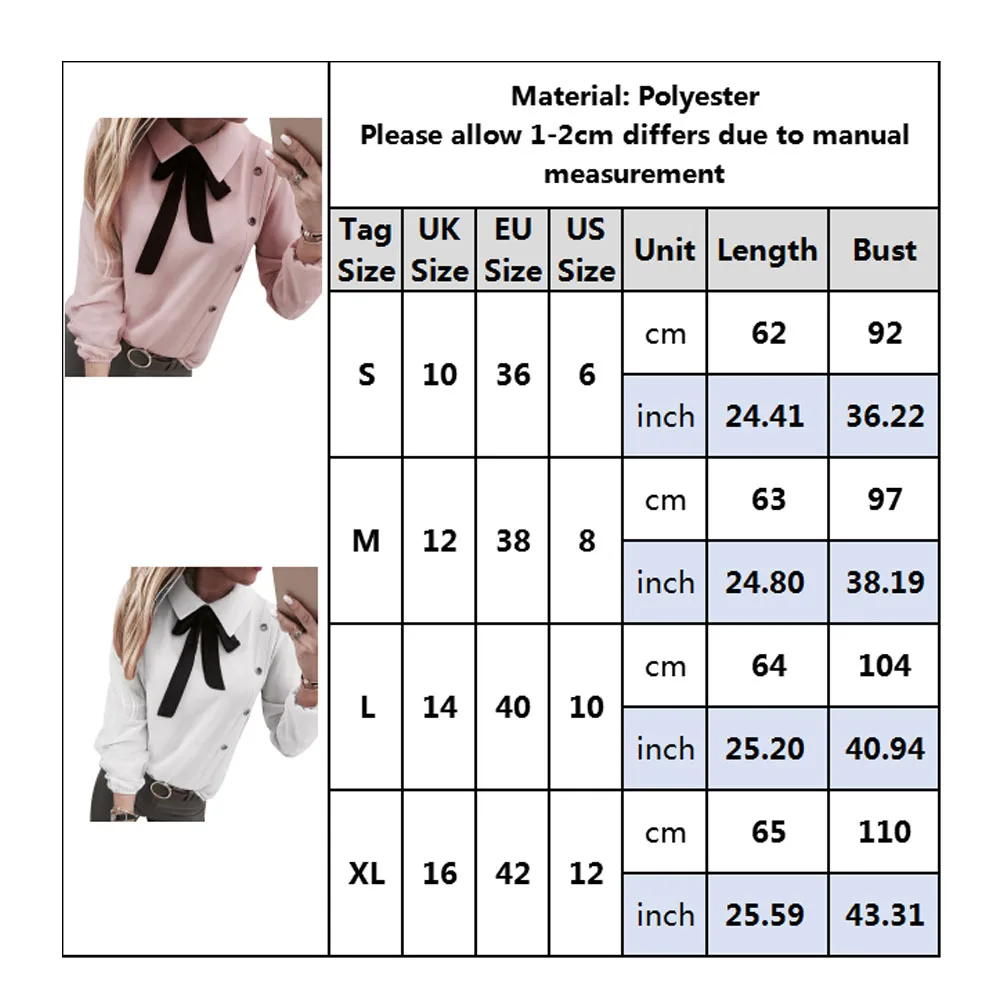 Cena Vintage kobiety białe bluzki moda z najwyższej półki muszka Blusa elegancka dama z długim rękawem bluzka pani biuro Blusa Casual Camisas mujer D30