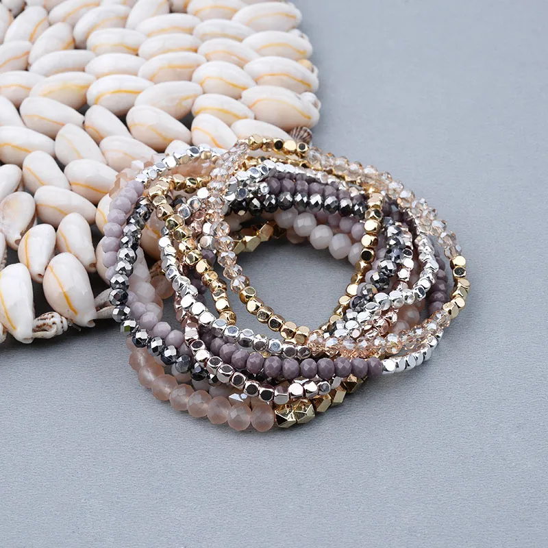 Natural Crystal Bracelets Beaded Bracelet With Elastic For Best Couple Jewelry 18cm(7 1/8") long 1 Piece stone bead bracelet,crystal quartz bracelet,natural stone bracelet,beaded bracelet,crystal bracelet