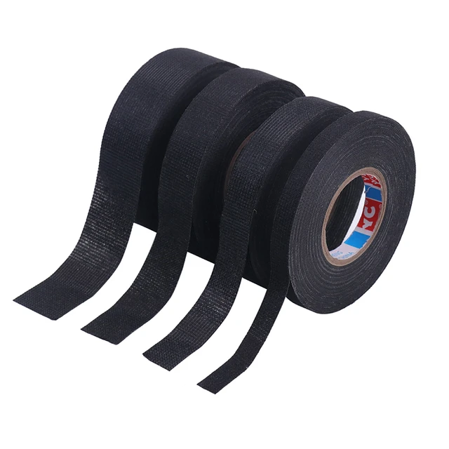 Insulation Tape High Temperature Resistant Automotive Wiring Harness Tape  Adhesive Cloth for Cable Harness Car Auto Heat Sound Isolation, 15m 