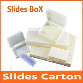 

5pcs 10pcs 15pcs 25pcs 50pcs 100pcs Plastic Biopsies slide Boxes Biomicroscopy Biological Microscope Slides Specimen Empty Box