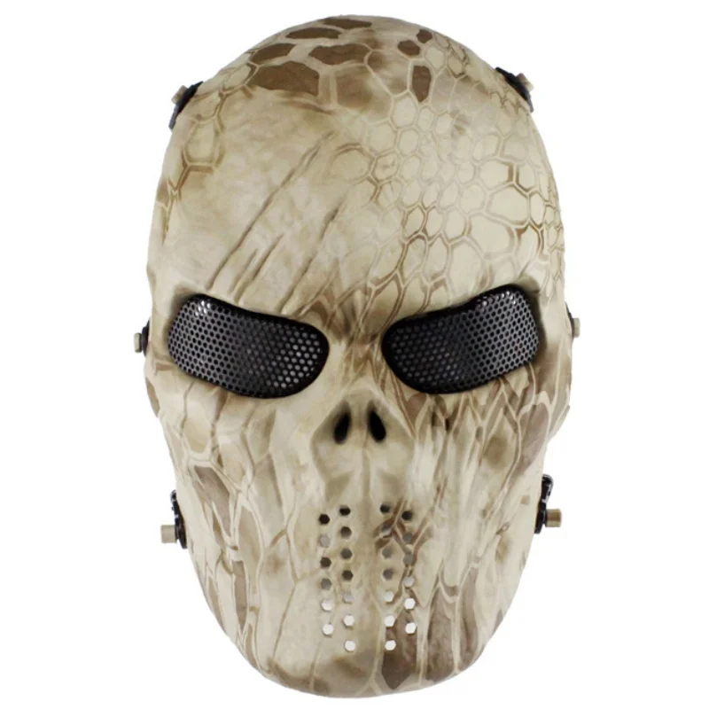 M06 полная лицевая сетка армейская тактическая маска Военный Череп Пейнтбол Маска для страйкбола оптический охотничий прицел защита Хэллоуин маски для костюмированной вечеринки - Цвет: Nomad