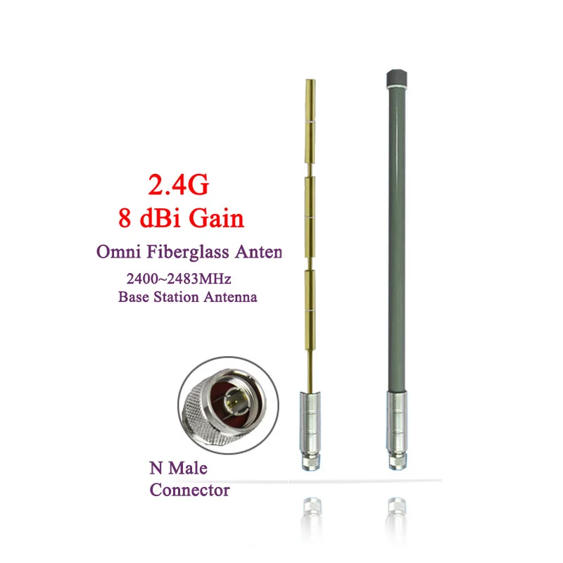 Горячая продажа IP67 2 4G OMNI стекловолокно Наружная всенаправленная антенна с